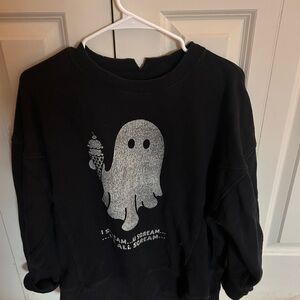 Aerie black ghost ice cream sweatshirt